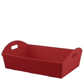 VASSOIO GRANDE ONDA SCOPERTA 40 X 30 X 10 CM ROSSO