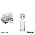 BOTTIGLIA IN VETRO 200 ML CON TAPPO MECCANICO