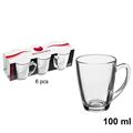 TAZZA CAFFE' IN VETRO 100 ML CONF. 6 PZ
