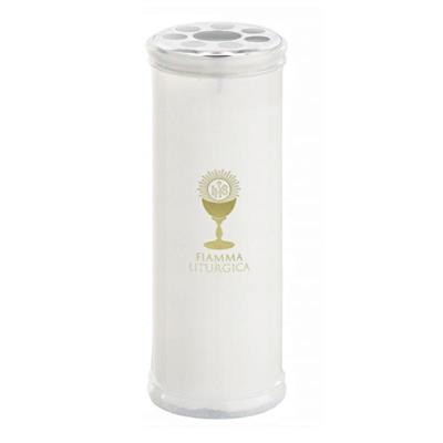 LUMINO VOTIVO D. 80 X H 22 CM 400 GR BIANCO ART. 100/19BCO