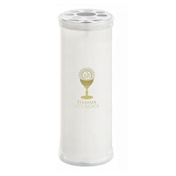 LUMINO VOTIVO D. 80 X H 22 CM 400 GR BIANCO ART. 100/19BCO