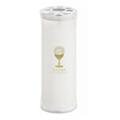 LUMINO VOTIVO D. 80 X H 22 CM 400 GR BIANCO ART. 100/19BCO