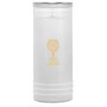 LUMINO VOTIVO D.10XH24 CM 1,2 KG CERA GIALLA BIANCO 100/24BC
