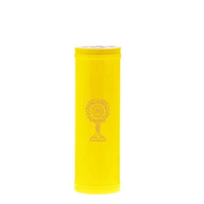 LUMINO VOTIVO D.10XH24 CM 1,2 KG CERA GIALLA GIALLO 100/24GL