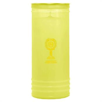 LUMINO VOTIVO D.10XH24 CM 1,2 KG CERA GIALLA GIALLO 100/24GL
