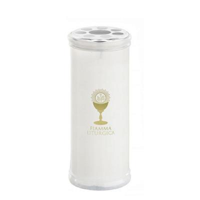 LUMINO VOTIVO D. 80 X H 19 CM 300 GR BIANCO ART. 80/K19B