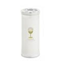LUMINO VOTIVO D. 80 X H 19 CM 300 GR BIANCO ART. 80/K19B
