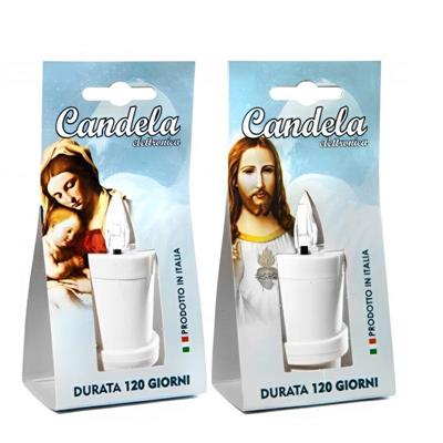 LUMINO ELETTRICO CANDELA LUCE TREMANTE BIANCA