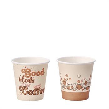 BICCHIERINO CAFFE' IN CARTA 9 CL 2 DECORI ASS CONF. 50 PZ