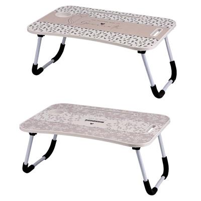 TAVOLO PIEGHEVOLE MDF + FERRO 60 X 20 X H 26 CM 2 ASS