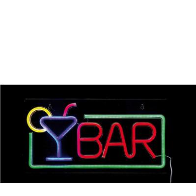 INSEGNA LUMINOSA NEON LED BAR 42 X 22 CM