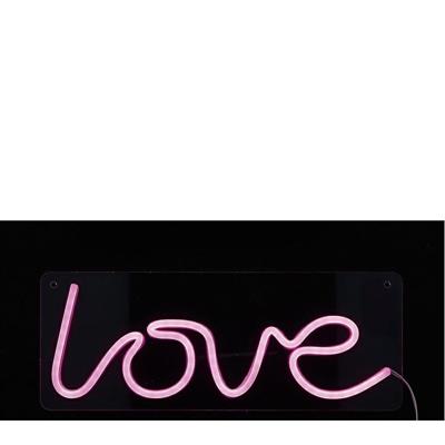 INSEGNA LUMINOSA NEON LED LOVE 35,5 X 14,5 CM