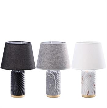 LAMPADA CERAMICA JELIS D. 25 X H 40 CM 3 COLORI ASS