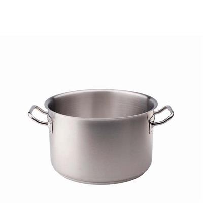 CASSERUOLA ALTA INOX 18/10 2 MANICI 24 CM