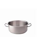 CASSERUOLA BASSA INOX 18/10 2 MANICI 28 CM