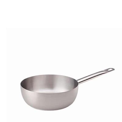 CASSERUOLA CONICA INOX 18/10 1 MANICO 18 CM