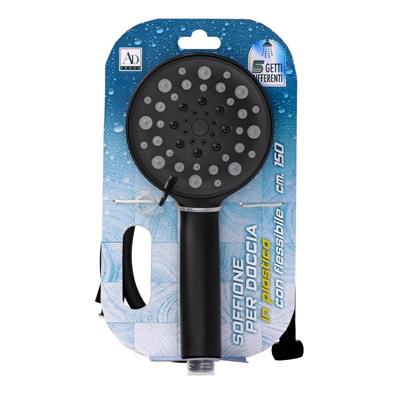 DOCCINO SOFFIONE PLASTICA 5 FUNZIONI + TUBO 150 CM