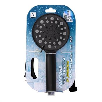 DOCCINO SOFFIONE PLASTICA 5 FUNZIONI + TUBO 150 CM