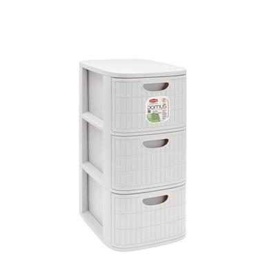 CASSETTIERA DOMUS 3 SLIM BIANCO POLVERE