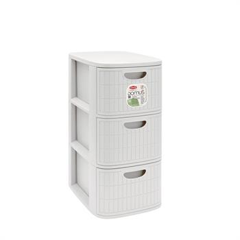 CASSETTIERA DOMUS 3 SLIM BIANCO POLVERE