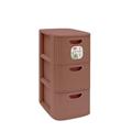 CASSETTIERA DOMUS 3 SLIM MOCHA MOUSSE