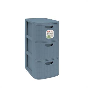 CASSETTIERA DOMUS 3 SLIM SMOKY BLUE