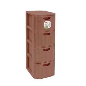 CASSETTIERA DOMUS 4 SLIM MOCHA MOUSSE
