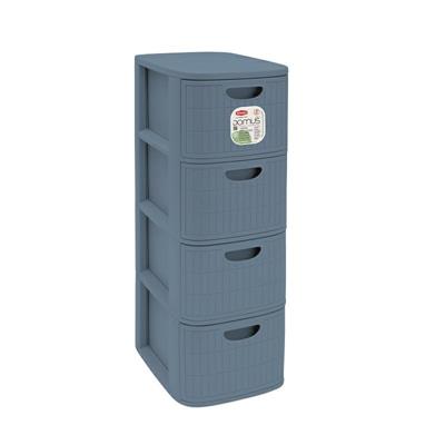 CASSETTIERA DOMUS 4 SLIM SMOKY BLUE