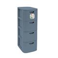 CASSETTIERA DOMUS 4 SLIM SMOKY BLUE