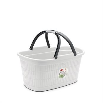 CESTA DOMUS CON MANICI BIANCO POLVERE