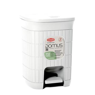 PATTUMIERA DA BAGNO DOMUS 6 LT BIANCO POLVERE