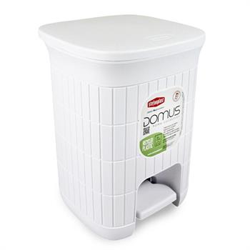 PATTUMIERA DA BAGNO DOMUS 6 LT BIANCO POLVERE