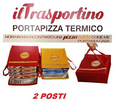 BOX TERMICO PORTA PIZZA 2POSTI COLORI ASS.