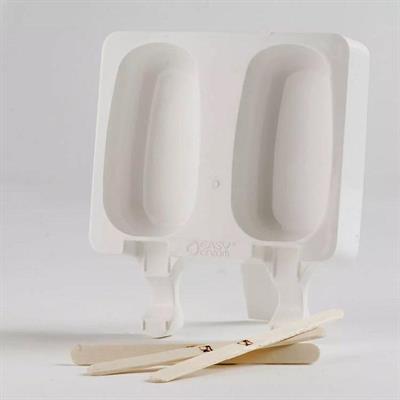 STAMPO SILICONE SET 2 EASY CREAM 93 X 48,5 X H 25 MM BIANCO