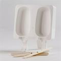 STAMPO SILICONE SET 2 EASY CREAM 93 X 48,5 X H 25 MM BIANCO