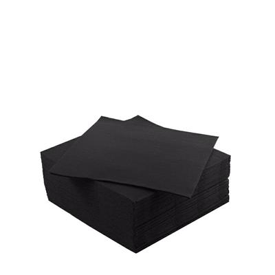 TOVAGLIOLO PUNTA A PUNTA 25 X 25 CM NERO CONF. 100 PZ