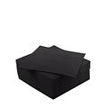 TOVAGLIOLO PUNTA A PUNTA 25 X 25 CM NERO CONF. 100 PZ
