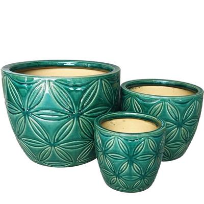 CASPO CERAMICA DALIA TRIS 28/21/15 CM COLORE VERDE