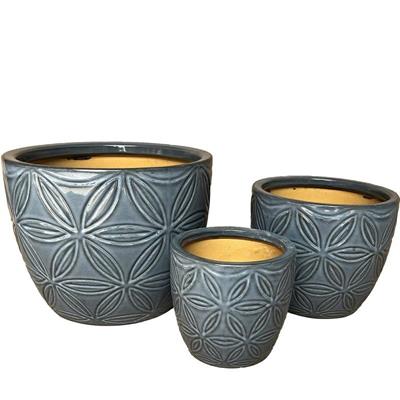 CASPO CERAMICA DALIA TRIS 28/21/15 CM COLORE GRIGIO