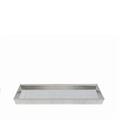 TEGLIA RETTANGOLARE IN LEGA DI ALLUMINIO FORATA 40 X 30 CM
