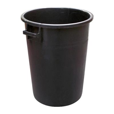 BIDONE INDUSTRIALE NERO PE 100 LT