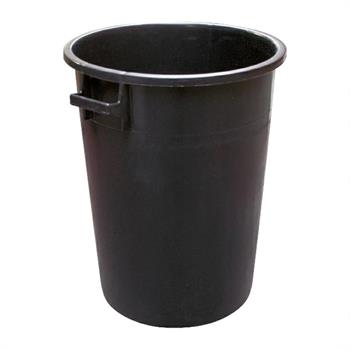 BIDONE INDUSTRIALE NERO PE 100 LT