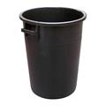 BIDONE INDUSTRIALE NERO PE 100 LT