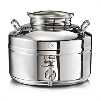 BIDONE INOX MODELLO EUROPA 10 LT PREDISPOSIZIONE RUBINETTO