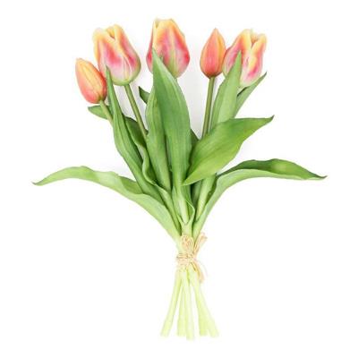 FIORE BOUQUET 5 TULIPANI CANGIANTI PVC 20X6XH31 CM VIOLETTO