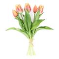 FIORE BOUQUET 5 TULIPANI CANGIANTI PVC 20X6XH31 CM VIOLETTO