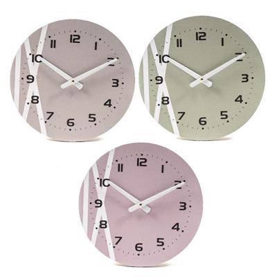 OROLOGIO DA PARETE MDF D. 33 CM COLORI ASS
