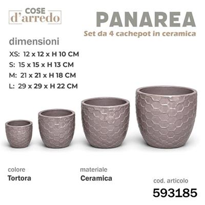 CASPO CERAMICA PANAREA TORTORA SET 4 PZ D. 29/21/15/12 CM