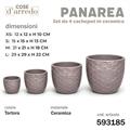 CASPO CERAMICA PANAREA TORTORA SET 4 PZ D. 29/21/15/12 CM