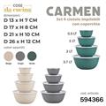 CIOTOLA IMPILABILE CARMEN CON COPERCHIO SET 4 PZ